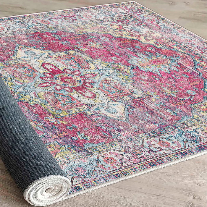 Conceptum Alfombra de Algodón 80 x 150 cm Multicolor